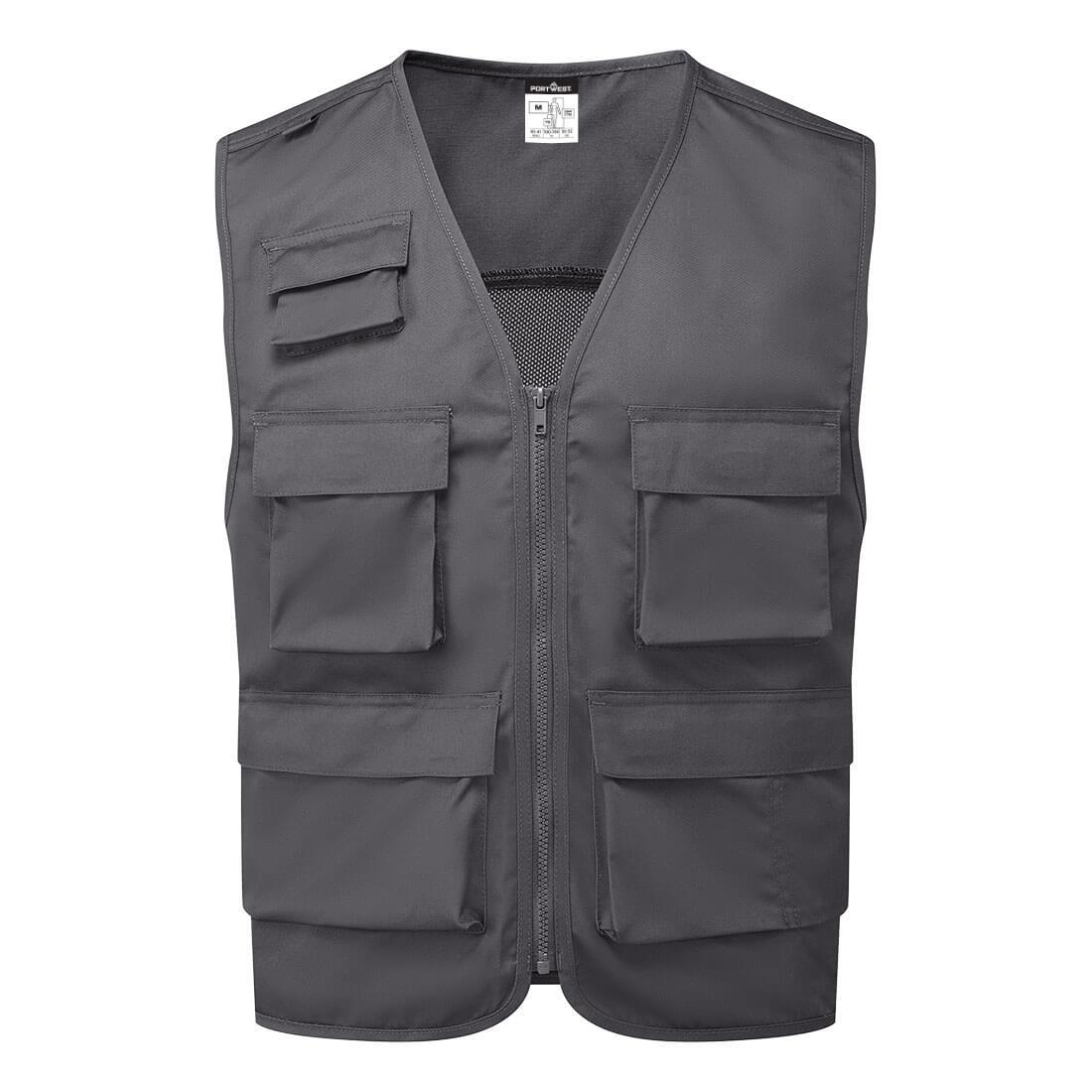 Chaleco C704 multibolsillos con rejilla