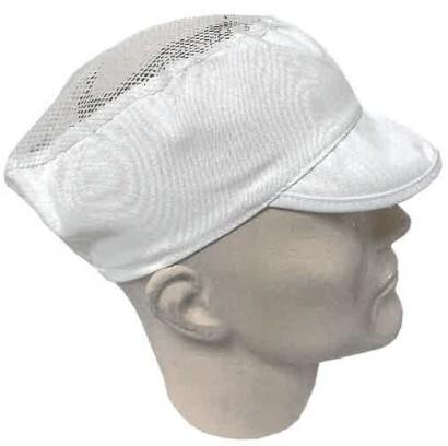 Gorra visera blanca con rejilla