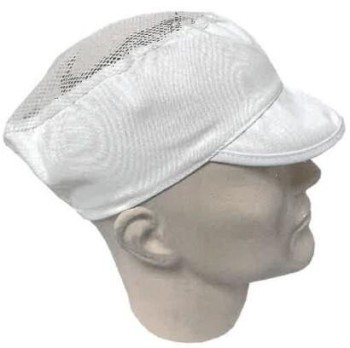 Gorra visera blanca con rejilla