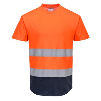 Camiseta AV malla bicolor C395