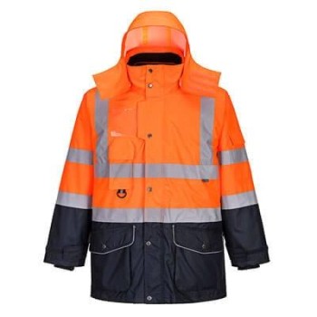 Parka S426 alta visibilidad 7-en-1