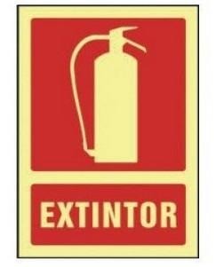 Señal Extintor A4  PVC Fotoluminiscente